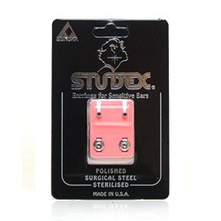 Birthstone Studs - Mini Bezel S/S - February/Amethyst